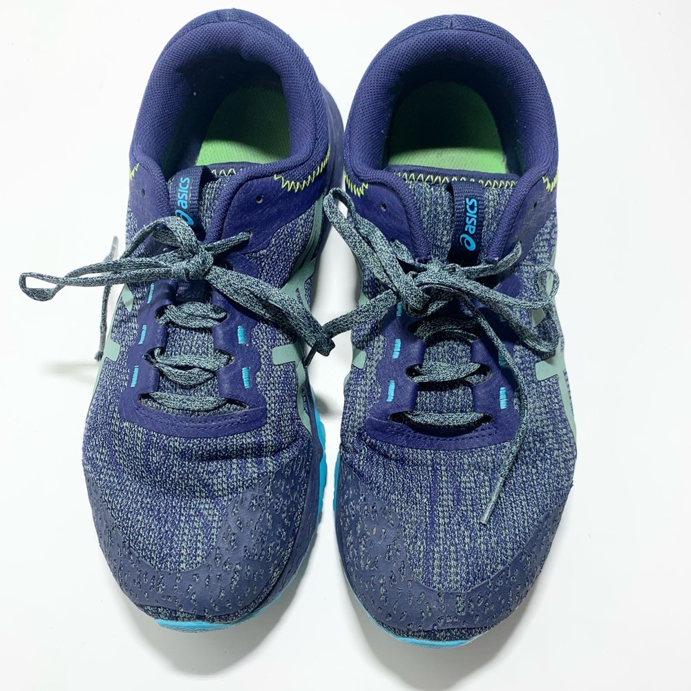 Asics Alpine XT Navy Aqua Running Fitness Shoe T878N Women's Size 11
